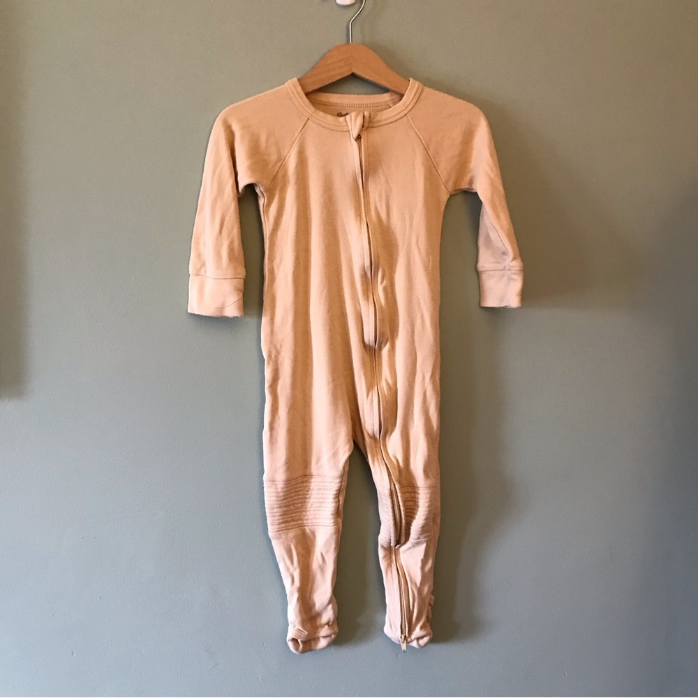 Goumikids Zipper Jumpsuit Pajamas, 18-24 months, Sand